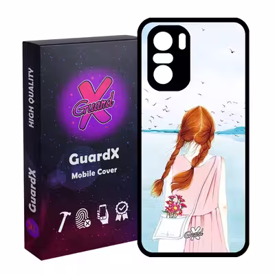 کاور گارد ایکس طرح دختر مدل Glass10213 مناسب برای گوشی موبایل شیائومی Poco F3/MI 11X/MI 11X Pro/Redmi K40/K40 Pro
