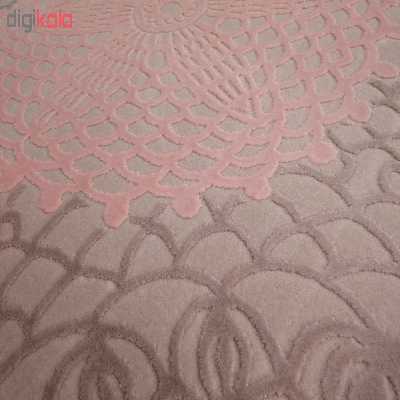 فرش ماشینی زمرد مشهد طرح HA07 زمینه بژ