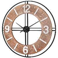 ساعت دیواری روستیک لوتوس مدل THOMAS کد WM-19025 رنگ WH/WH