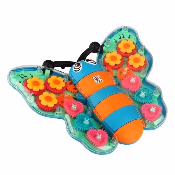 اسباب بازی مدل پروانه چرخ دنده ای موزیکال کد YJ-3041