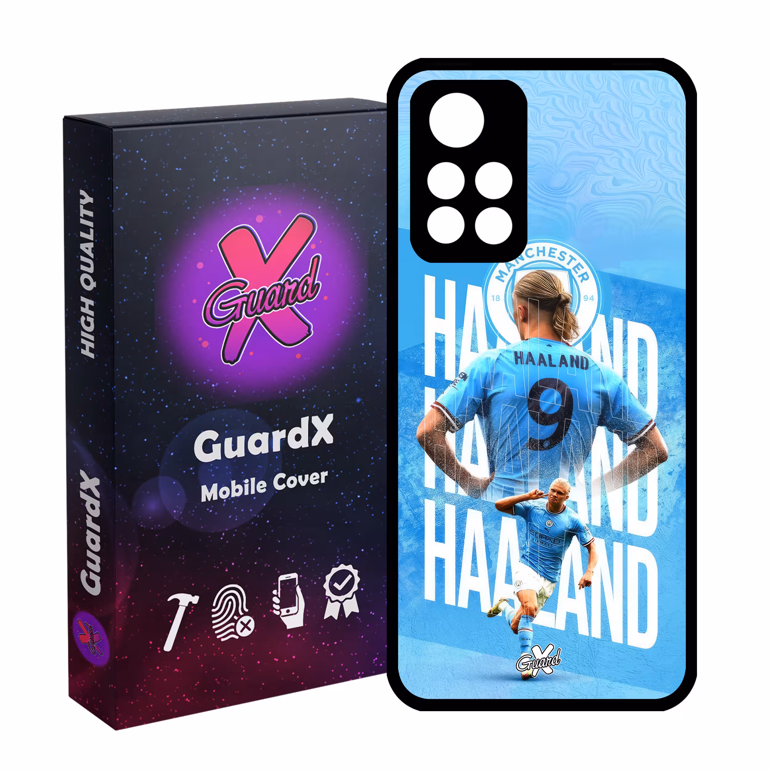 کاور گارد ایکس طرح ارلینگ هالند مدل Glass10575 مناسب برای گوشی موبایل شیائومی Poco M4 Pro 5G/Redmi Note 11T 5G/Redmi Note 11S 5G
