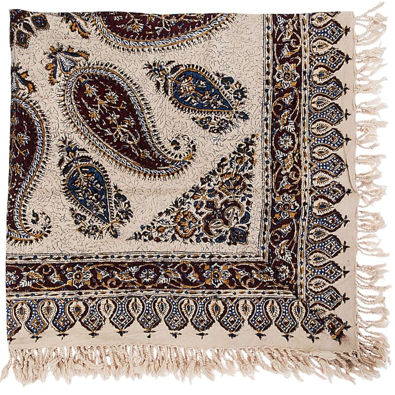 رومیزی قلمکار عطریان طرح شقایق کد G474