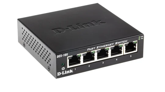 D-Link DES-105 5-Port Desktop Switch - تکنو لینک 148
