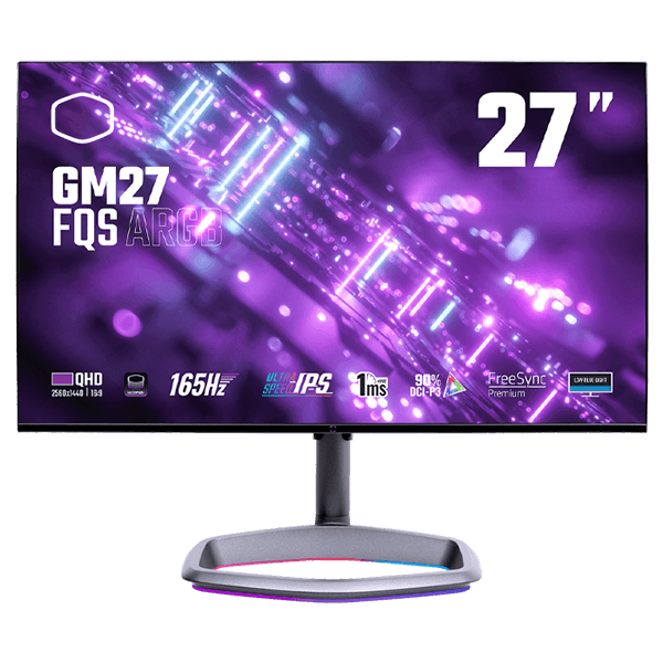 مشخصات، قیمت و خرید مانیتور گیمینگ کولر مستر CoolerMaster GM27-FQS ARGB
