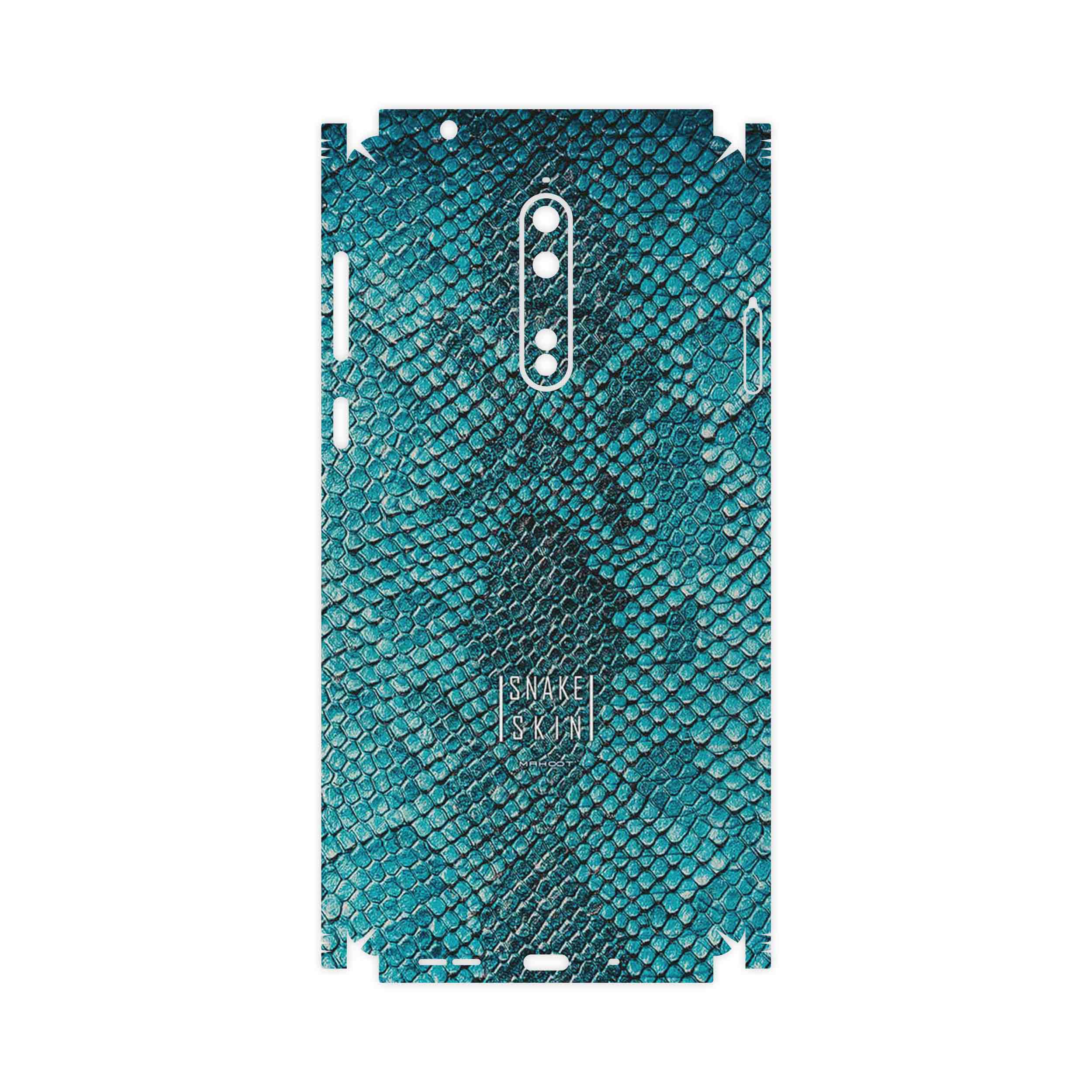 برچسب پوششی ماهوت مدل Blue Snake Skin-FullSkin مناسب برای گوشی موبایل نوکیا 8