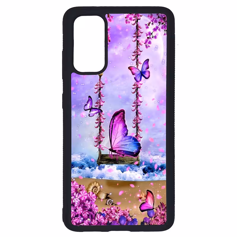 کاور طرح پروانه کد G-028 مناسب برای گوشی موبایل سامسونگ Galaxy S20 | دیجی قاب دونی