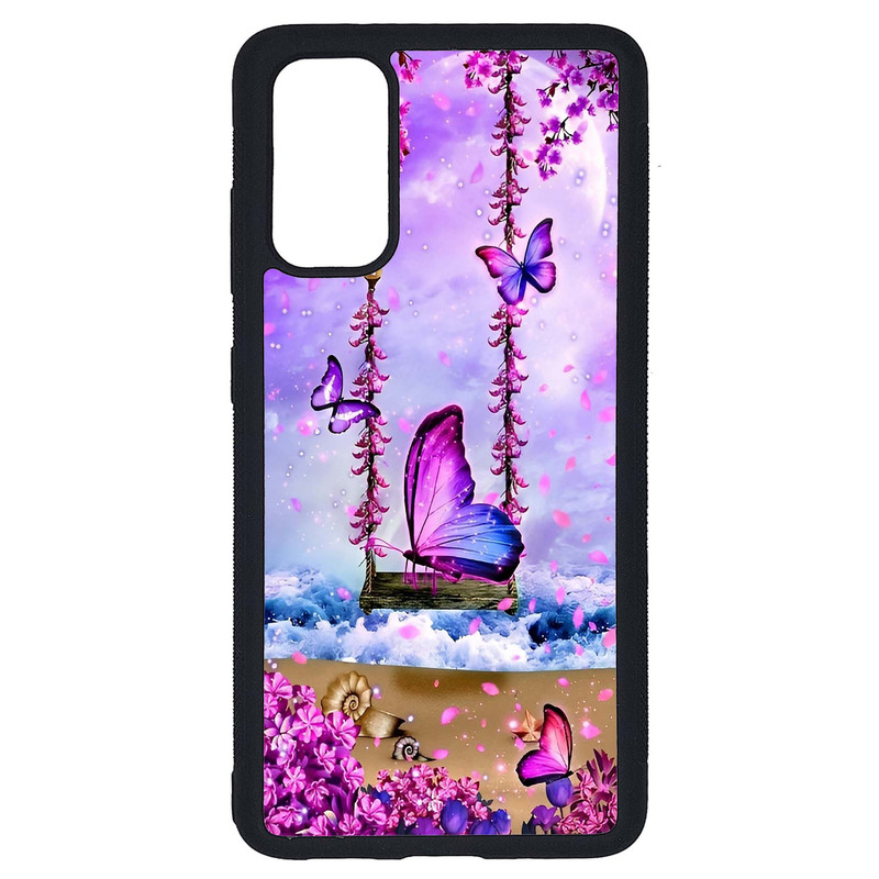 کاور طرح پروانه کد G-028 مناسب برای گوشی موبایل سامسونگ Galaxy S20 | دیجی قاب دونی