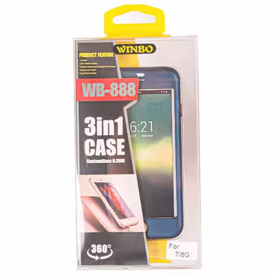 کاور 360 درجه وینبو مدل WB-888 مناسب برای گوشی موبایل اپل Iphone 7 / 8 به همراه محافظ صفحه نمایش