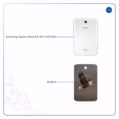 برچسب پوششی ماهوت مدل Eagle مناسب برای تبلت سامسونگ Galaxy Note 8.0 2013 N5100