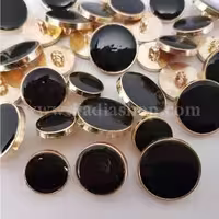 دکمه پایه دار طلایی سایز 2