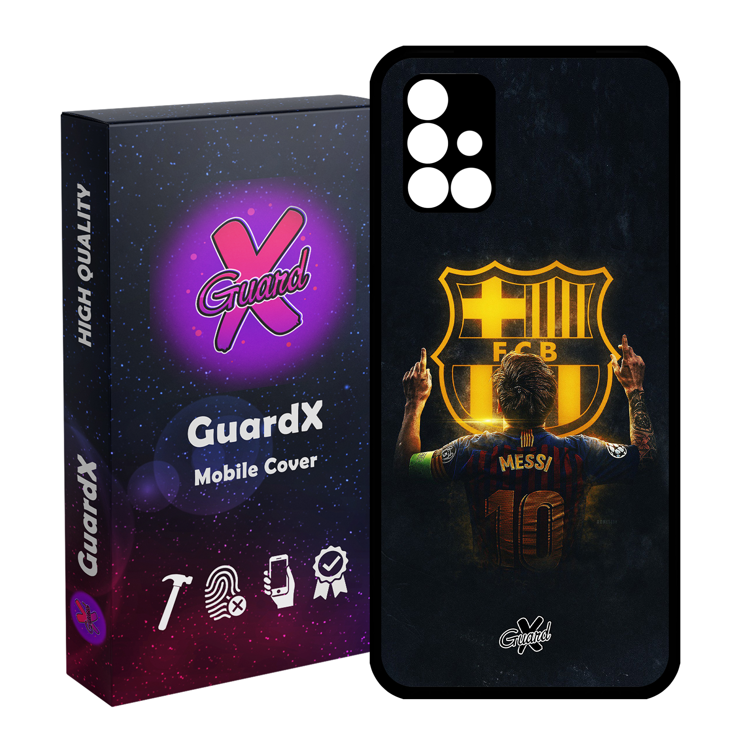 کاور گارد ایکس طرح Messi مدل Glass10196 مناسب برای گوشی موبایل سامسونگ Galaxy A51 5G