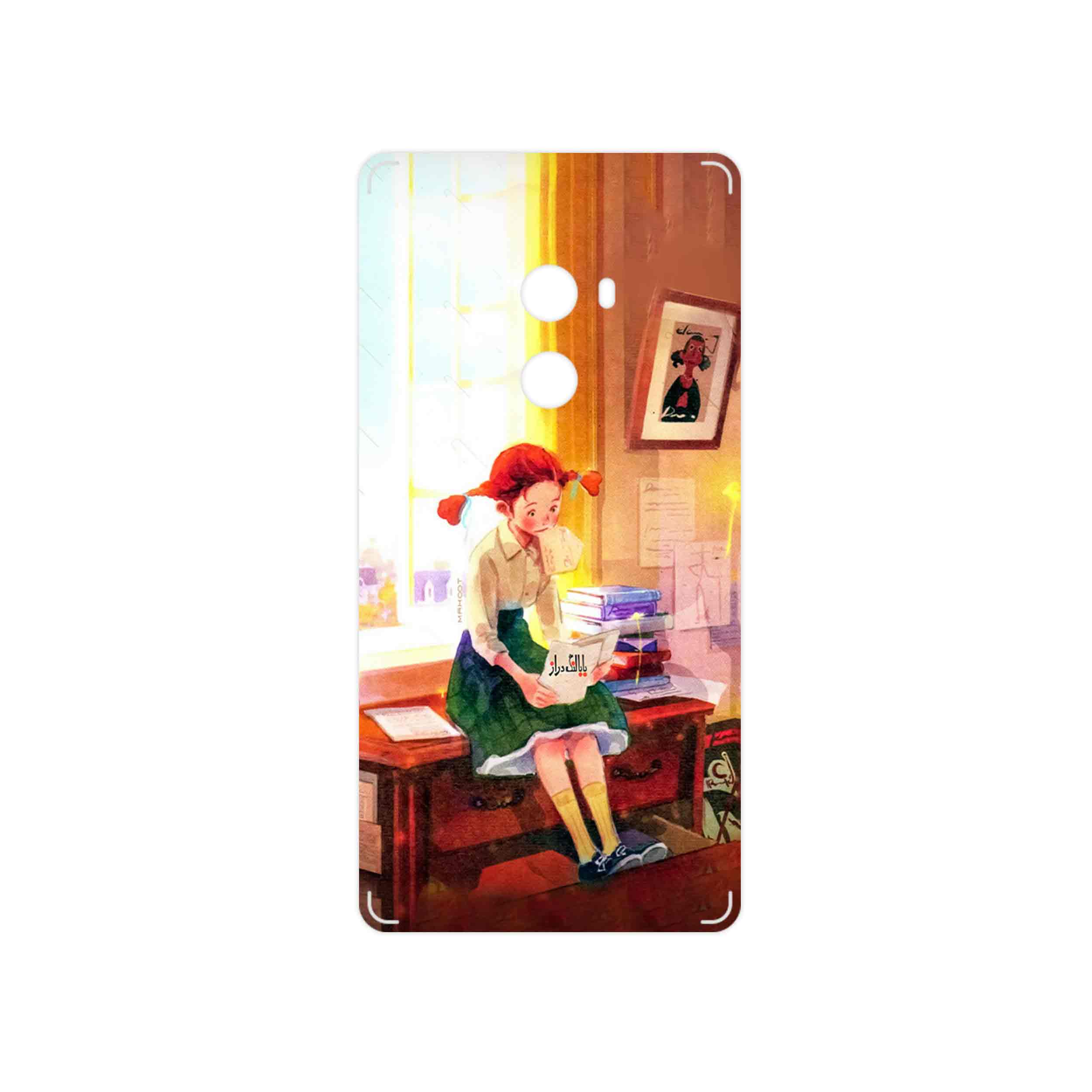 برچسب پوششی ماهوت مدل Watashi No Ashinaga Ojisan مناسب برای گوشی موبایل شیائومی Mi Mix 2