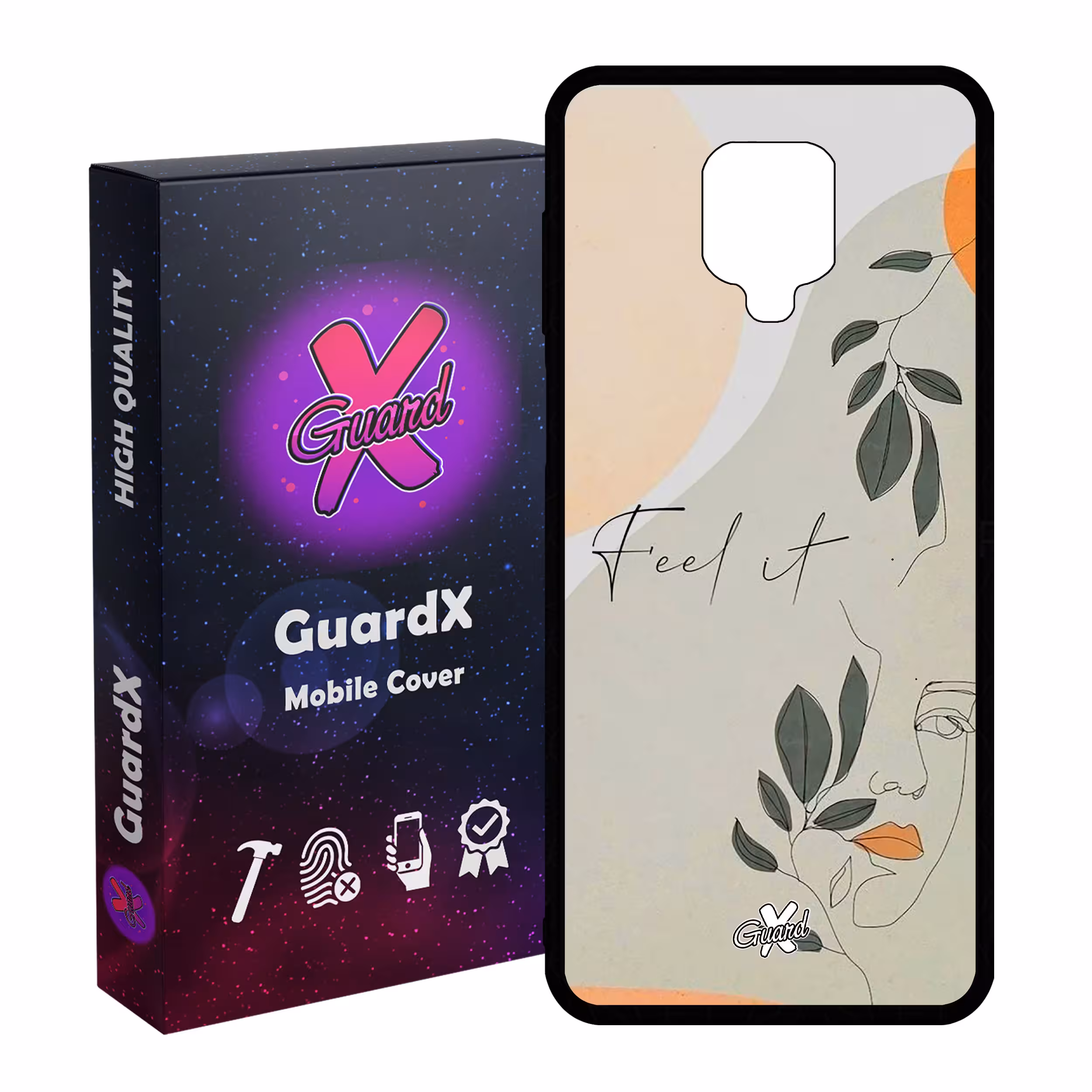 کاور گارد ایکس طرح دختر مدل Glass10387 مناسب برای گوشی موبایل شیائومی Redmi Note 9S / Note 9 Pro / Note 9 Pro Max