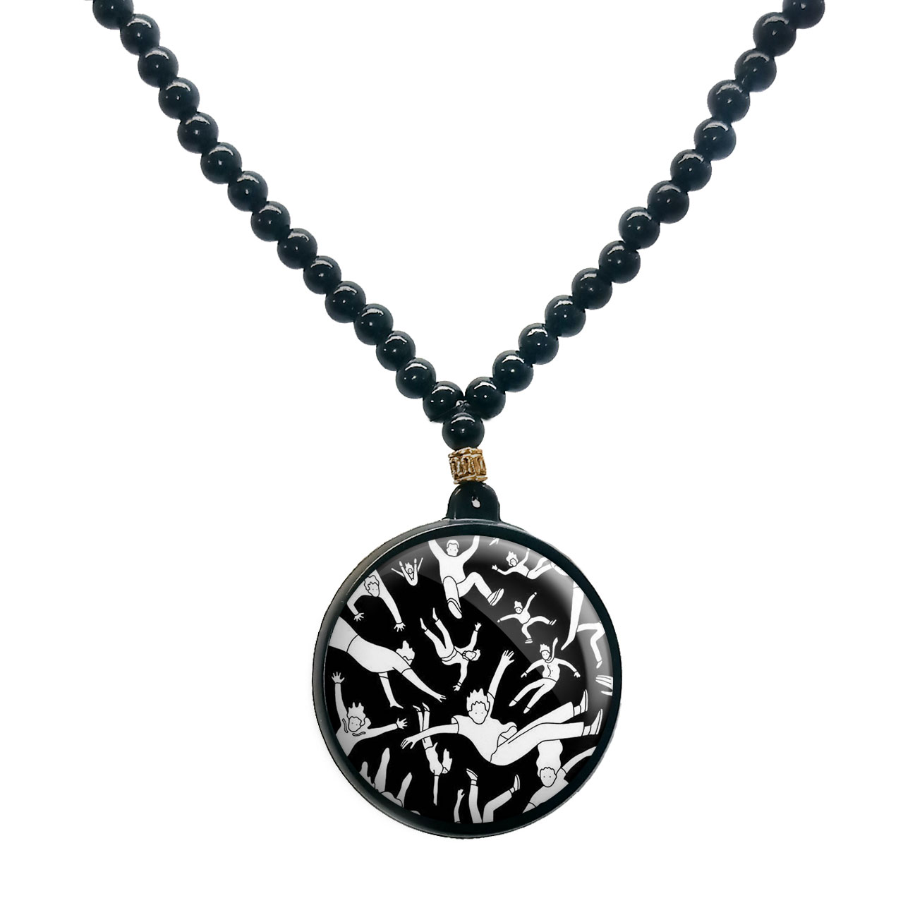 گردنبند پرمانه کد pmd.6033 مدل دو طرفه