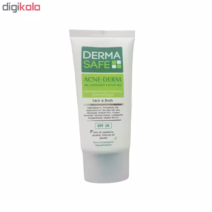 ژل مرطوب کننده درماسیف مدل ACNE-DERM حجم 40 میلی لیتر