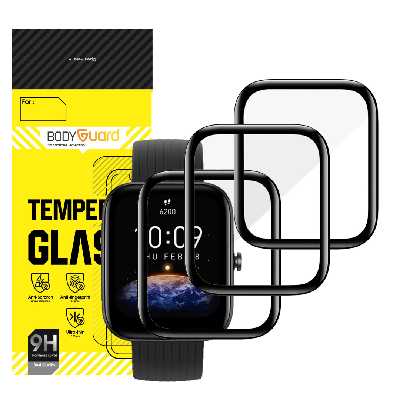 محافظ صفحه نمایش بادیگارد مدل PMMA مناسب برای ساعت هوشمند امیزفیت Bip 3 / Bip 3 Pro بسته 3 عددی