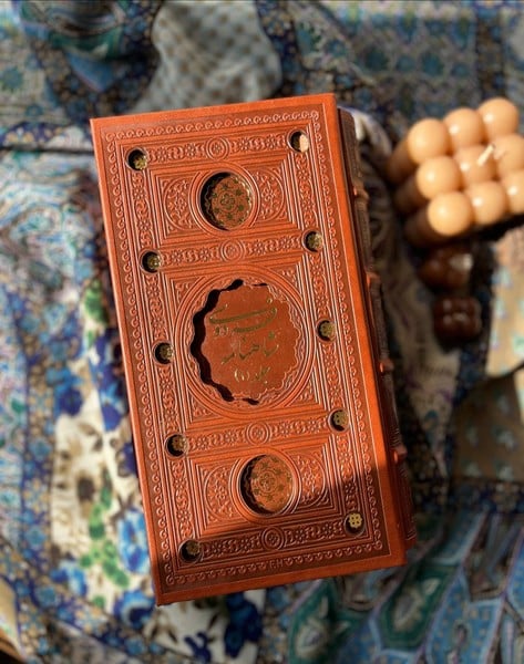 شاهنامه 2 جلدی پالتویی قابدار ترمو 2 رنگ برشی پل دار - کتاب‌فروشی کوچه کتاب