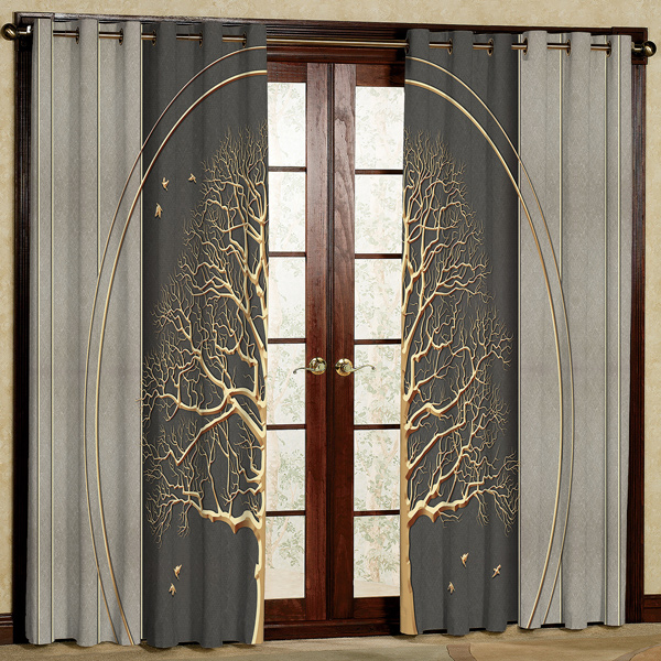 پرده مدل مخمل پانچی کد 6883 سایز 280x140 سانتی متر