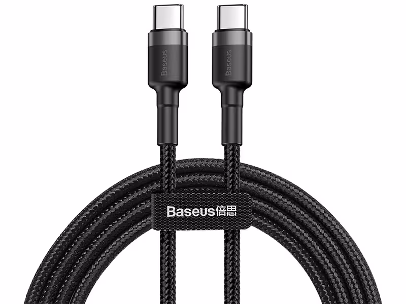 کابل فست شارژ دو سر تایپ سی بیسوس مدل Cafule Type-C PD2.0 Cable