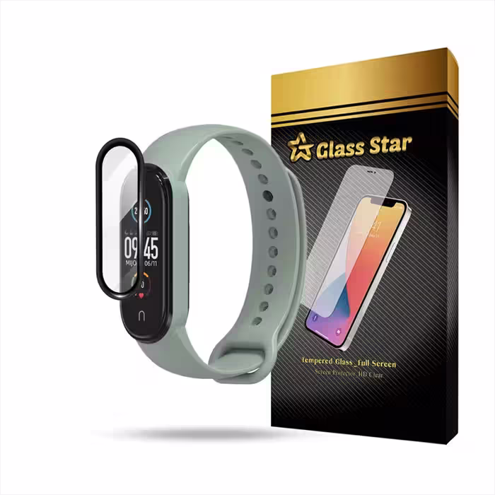 محافظ صفحه نمایش گلس استار مدل PMMW مناسب برای ساعت هوشمند شیائومی Mi Band 6 | کالا برتری