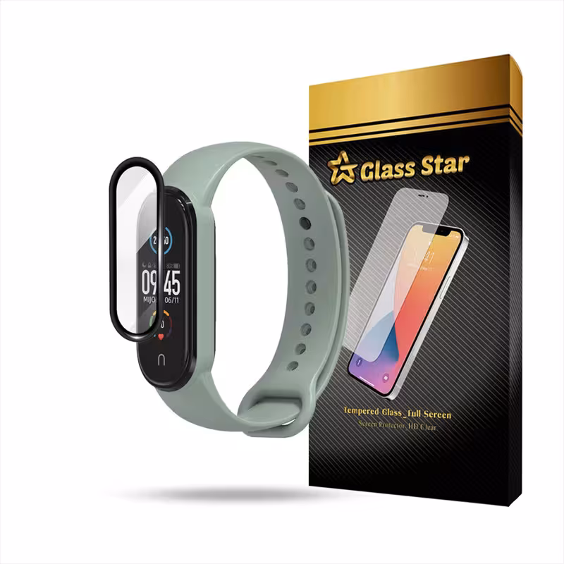 محافظ صفحه نمایش گلس استار مدل PMMW مناسب برای ساعت هوشمند شیائومی Mi Band 6 | کالا برتری