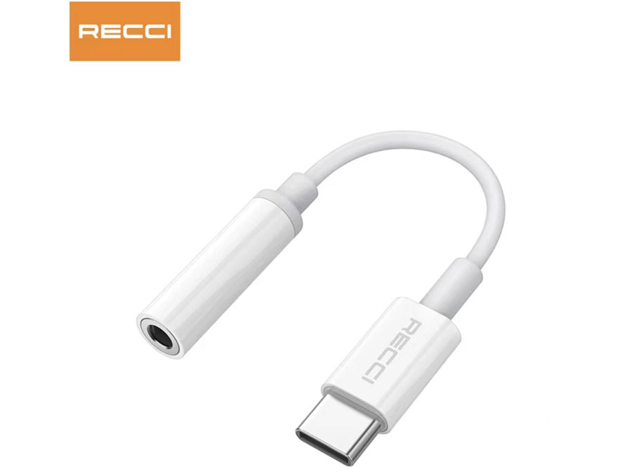 کابل تبدیل تایپ سی به جک 35 میلی‌متری رسی RECCI RDS-A03 Converter Cable Type-C