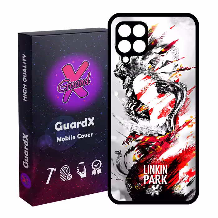 کاور گارد ایکس طرح Linkin Park مدل Glass10082 مناسب برای گوشی موبایل سامسونگ Galaxy A12