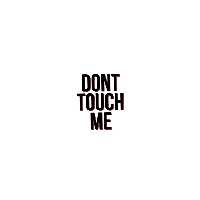استیکر تزئینی موبایل و تبلت لولو مدل DONT  TOUCH ME کد 192