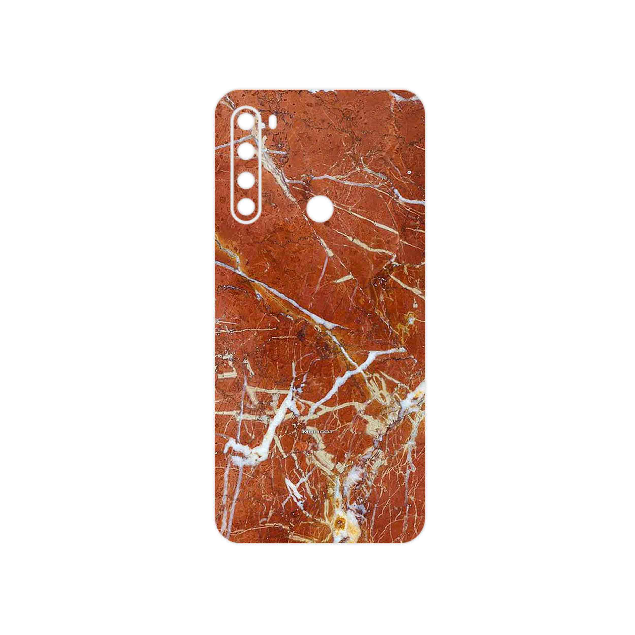 برچسب پوششی ماهوت مدل Red Marble مناسب برای گوشی موبایل شیائومی Redmi Note 8 2021