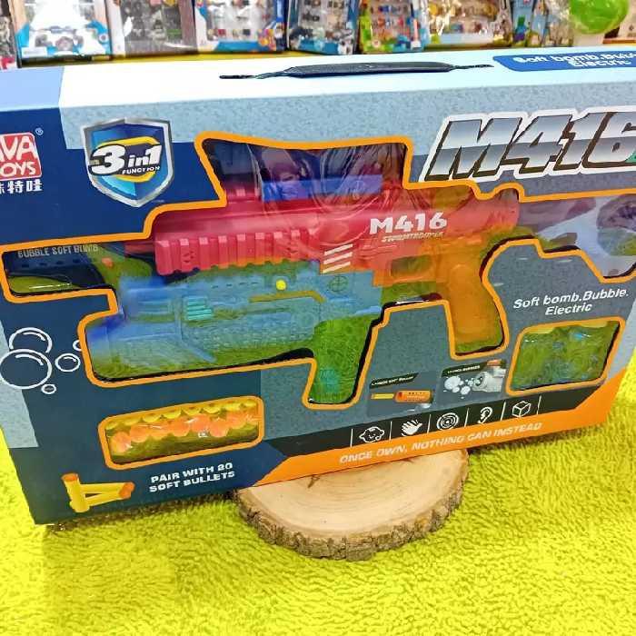 اسباب بازی تفنگ تیر ابری و حباب ساز کاملا بی خطر موزیکال و چراغدار