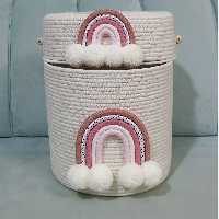 ست سطل  آشغال و جا دستمالی قیطان 