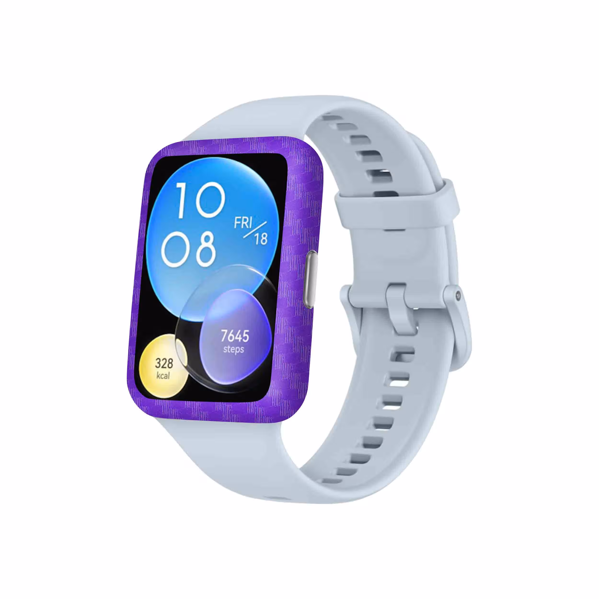 برچسب ماهوت طرح Purple-Fiber مناسب برای ساعت هوشمند هوآوی Watch Fit 2