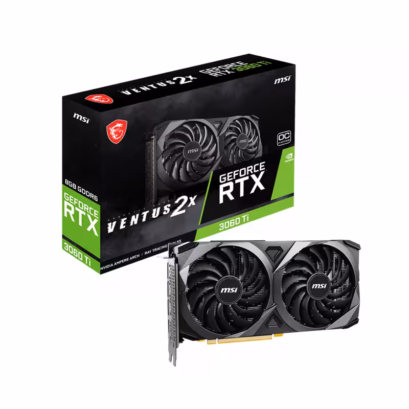 کارت گرافیک ام اس آی مدل MSI RTX3060 TI VENTUS 2X OC 8G   گارانتی اصلی