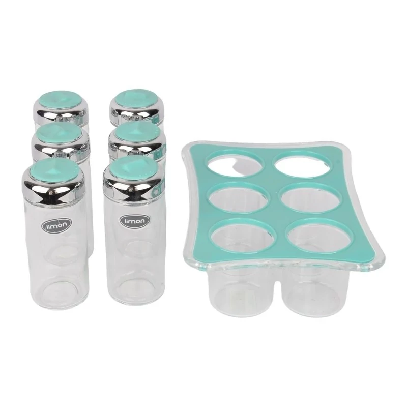 ست 7 پارچه ادویه لیمون مدل spice storage | amazonchi