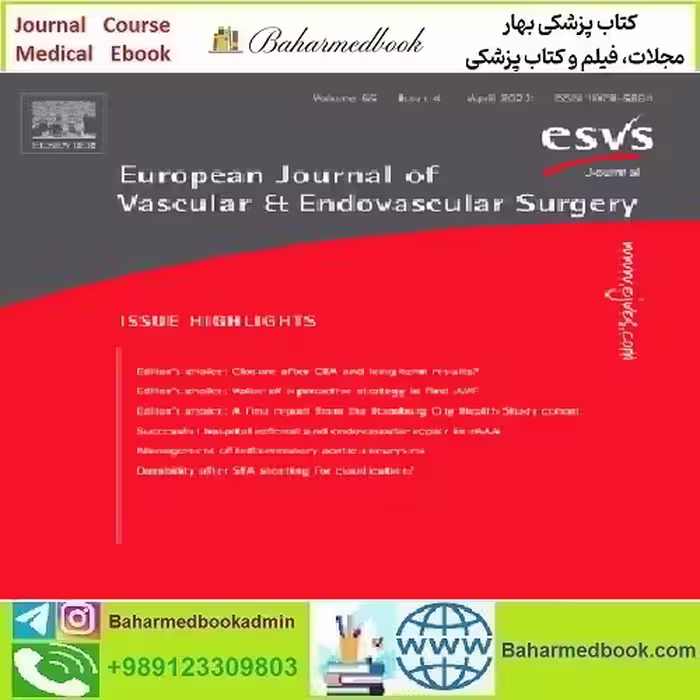 European Journal of Vascular and Endovascular Surgery Volume