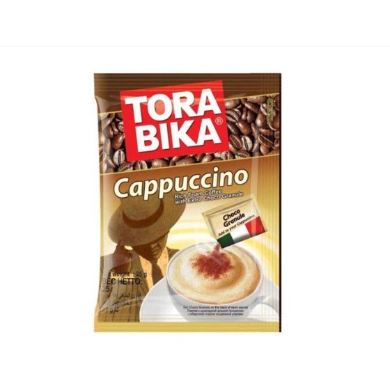 کاپوچینو تورابیکا یک ساشه 25 گرمی حاوی شکلات گرانوله