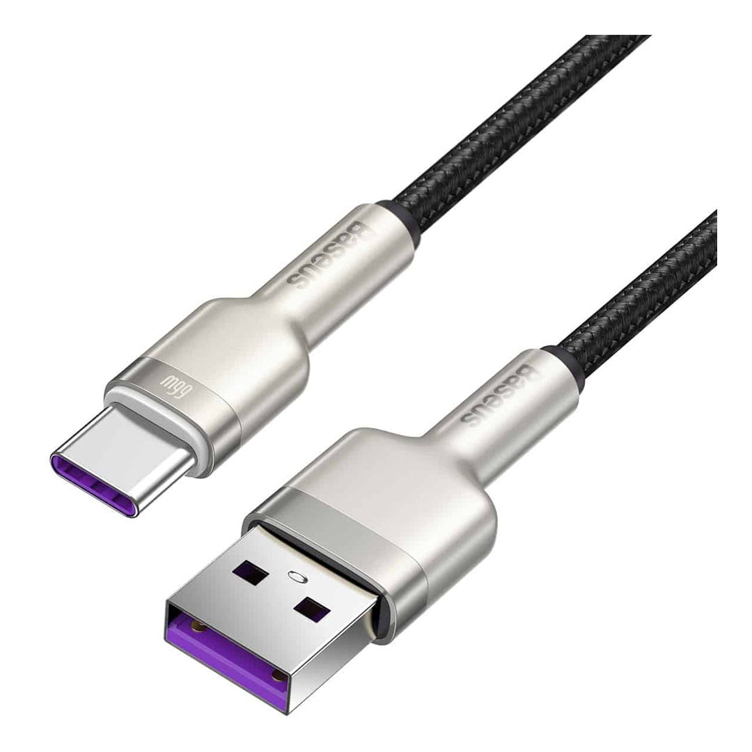 خرید و قیمت کابل USB Type-C به USB Type-A بیسوس CAKF000201 طول 2 متر