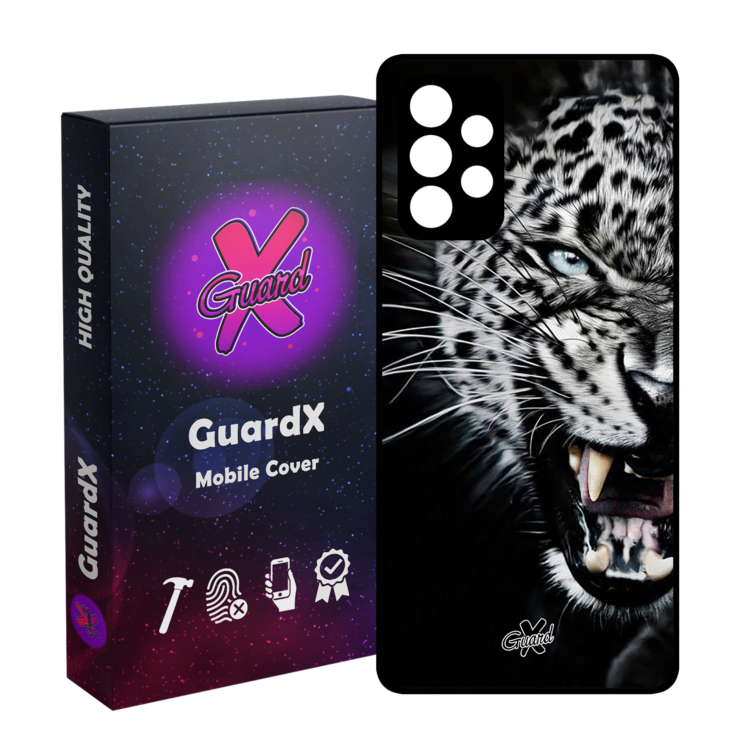 کاور گارد ایکس طرح پلنگ مدل Glass10244 مناسب برای گوشی موبایل سامسونگ Galaxy A53