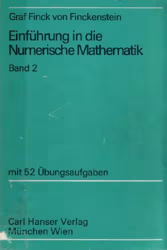خرید و دانلود نسخه کامل کتاب Einfuehrung in die numerische Mathematik