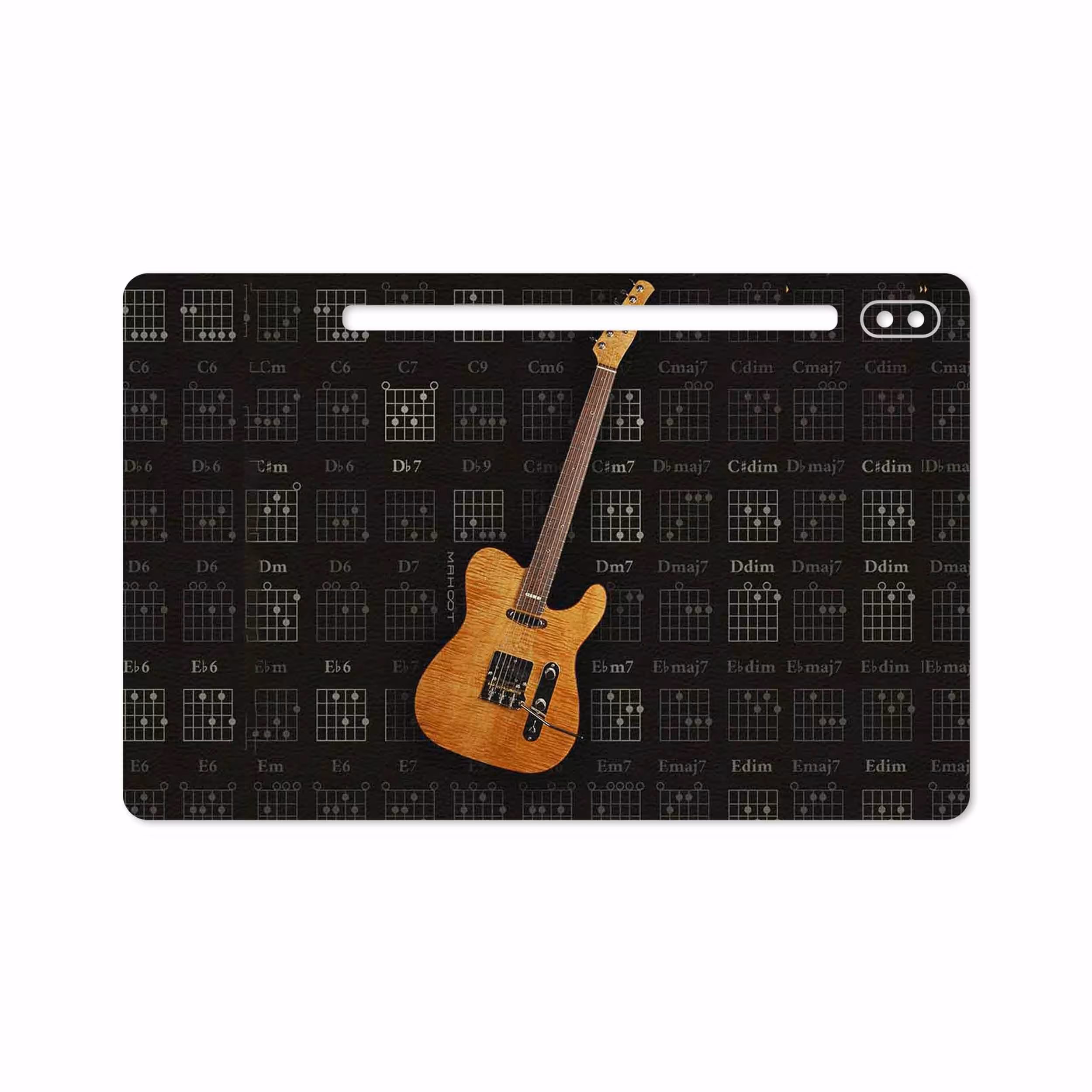 برچسب پوششی ماهوت مدل Guitar-Instrument مناسب برای تبلت سامسونگ Galaxy Tab S6 2019 SM-T865
