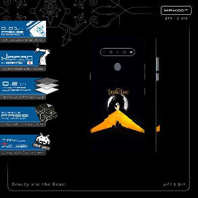 برچسب پوششی ماهوت مدل Beauty and the Beast-FullSkin مناسب برای گوشی موبایل ال جی K61