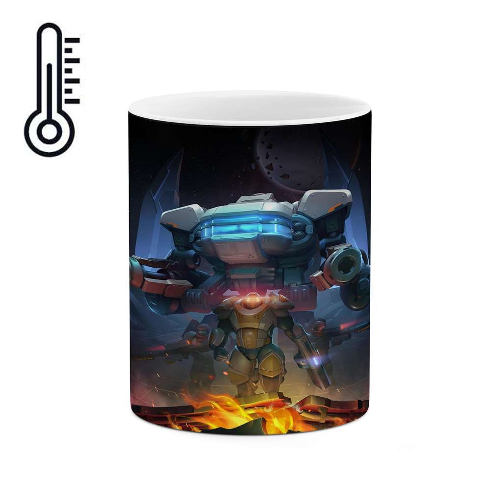 ماگ حرارتی کاکتی طرح فضا مدل mgh17143