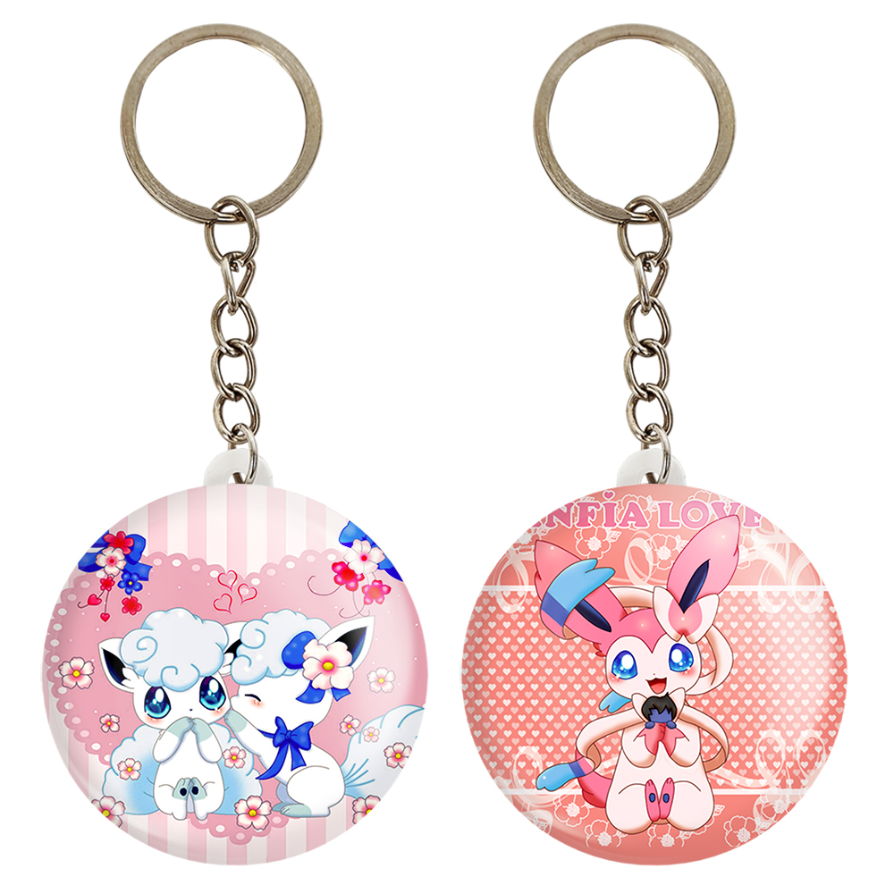 جاکلیدی خندالو مدل سیلوئون و الولان انیمه پوکمون کد 1732017316 مجموعه 2 عددی