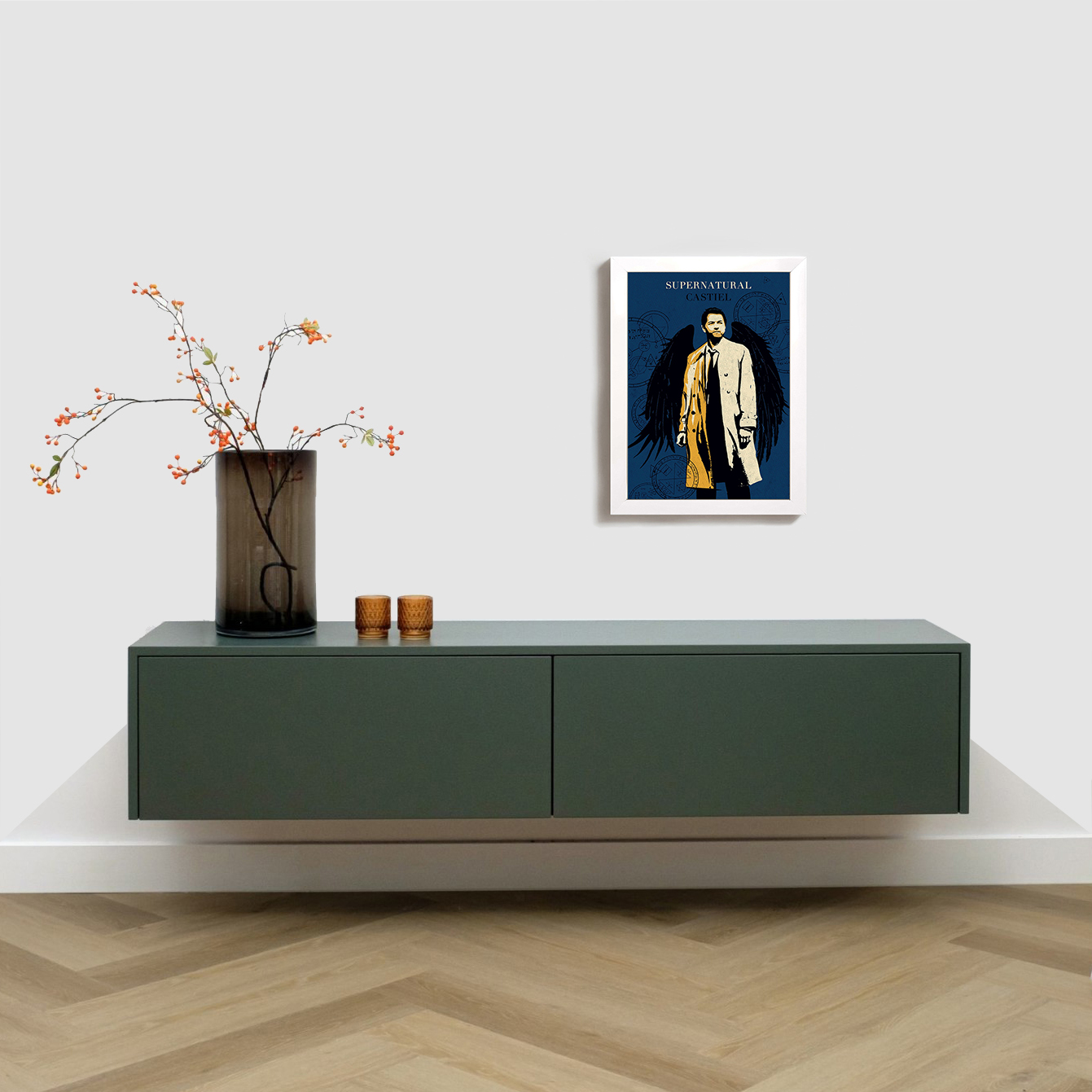 تابلو مدل سریال سوپرنچرال کستیل supernatural castiel W397