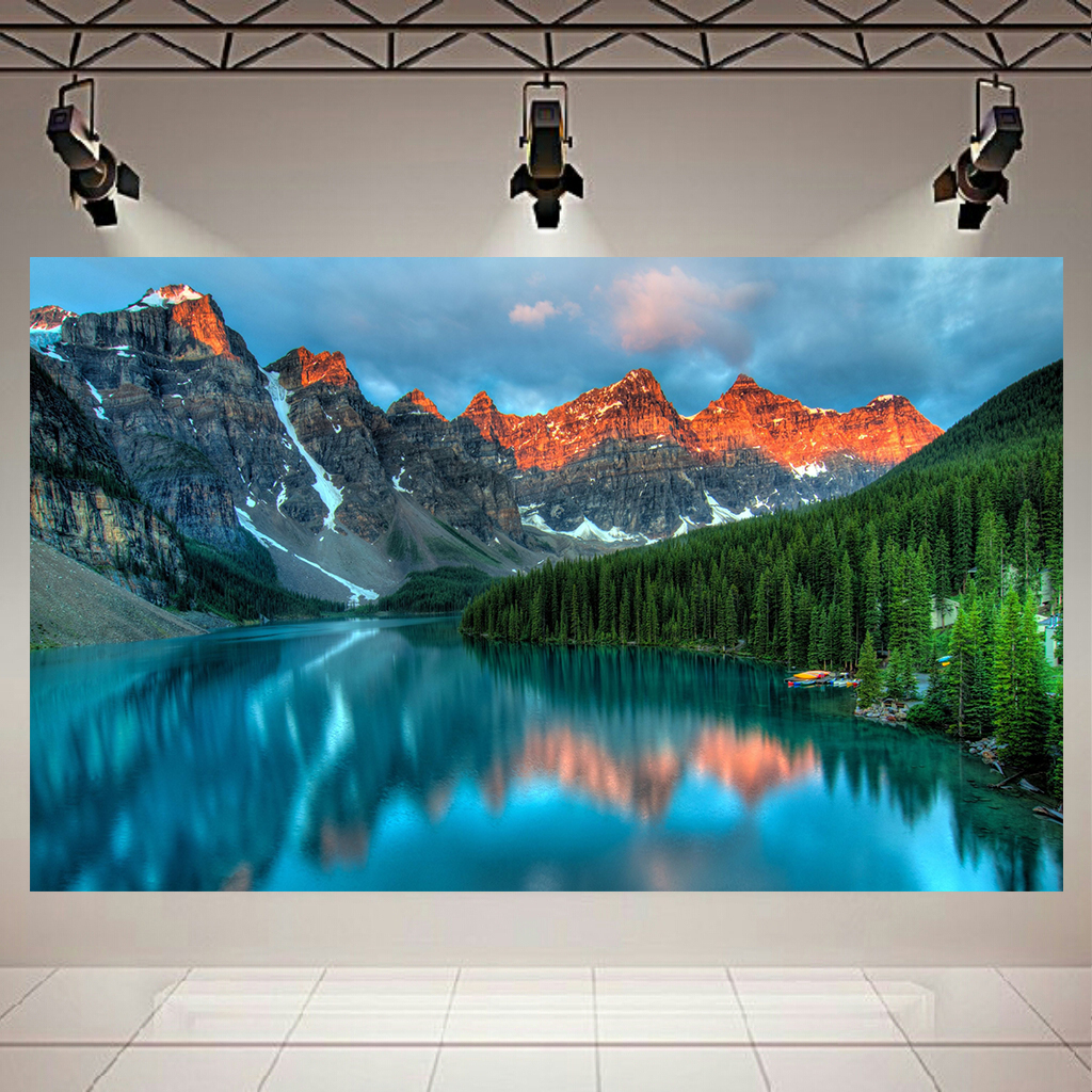 تابلو بوم مدل طبیعت و آبشار کد AR260