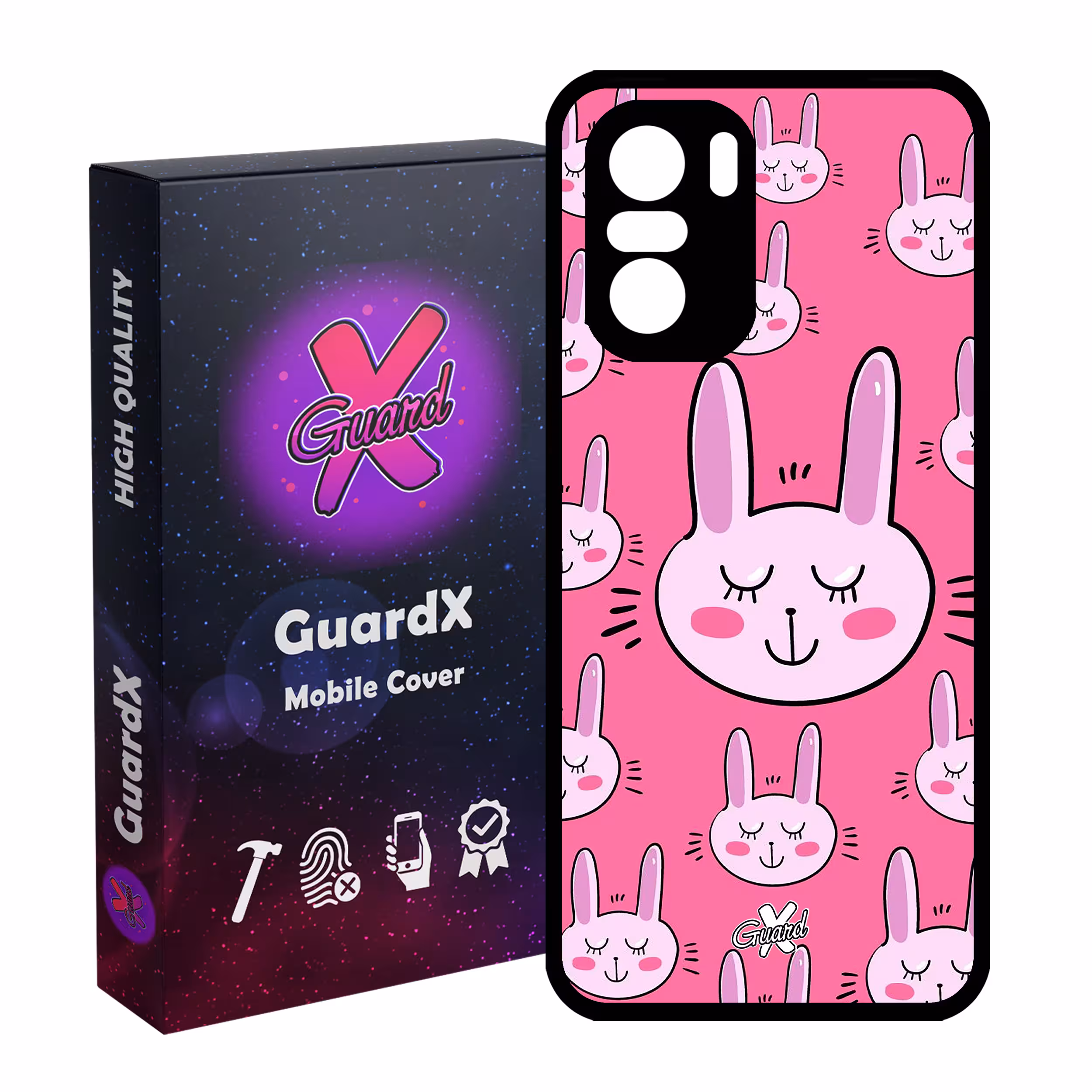 کاور گارد ایکس طرح Rabbit مدل Glass10135 مناسب برای گوشی موبایل شیائومی Poco F3/MI 11X/MI 11X Pro/Redmi K40/K40 Pro