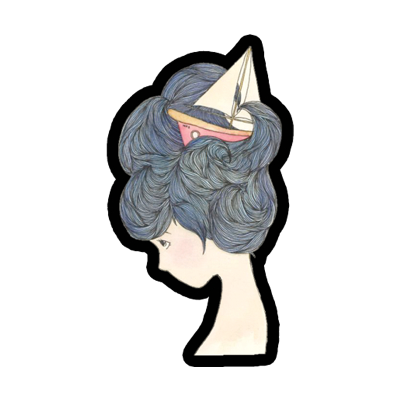  استیکر طرح دختر 25