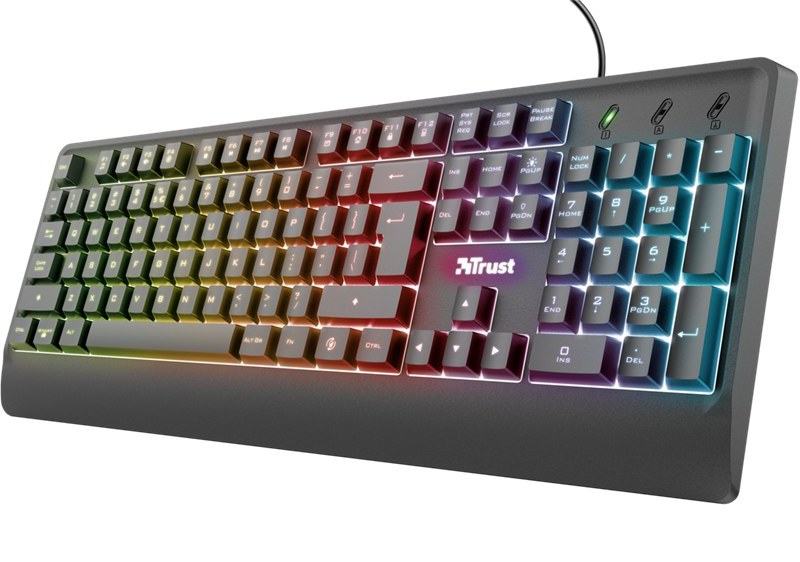 ارسال فوری   گارانتی اصلی   کیبورد گیمینگ تراست مدل Ziva Gaming Led Keyboard US