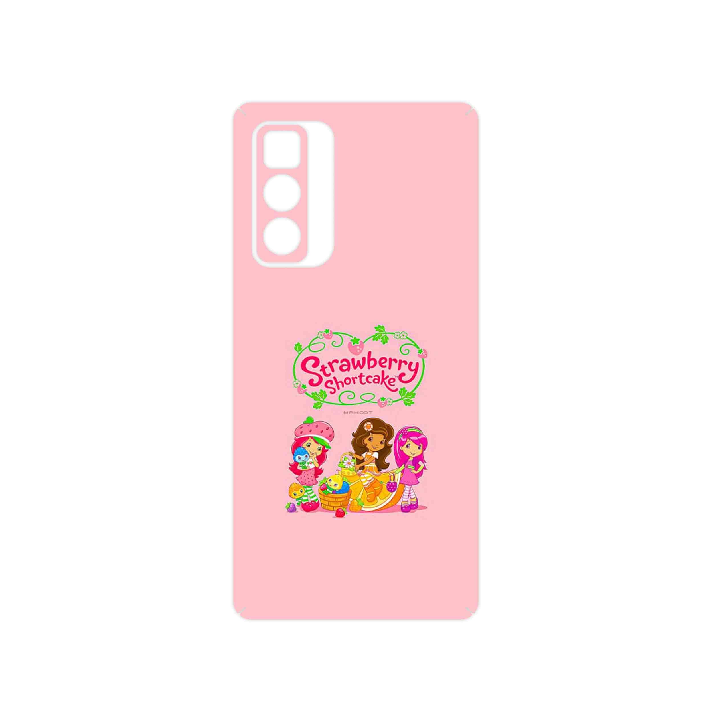 برچسب پوششی ماهوت مدل Strawberry Shortcake مناسب برای گوشی موبایل موتورولا Edge 20 Pro
