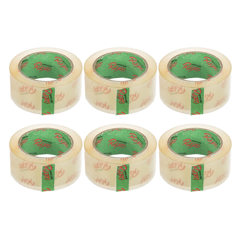 چسب نواری پهن رابو کد Y90Gr عرض 48 سانتی متر بسته 6 عددی